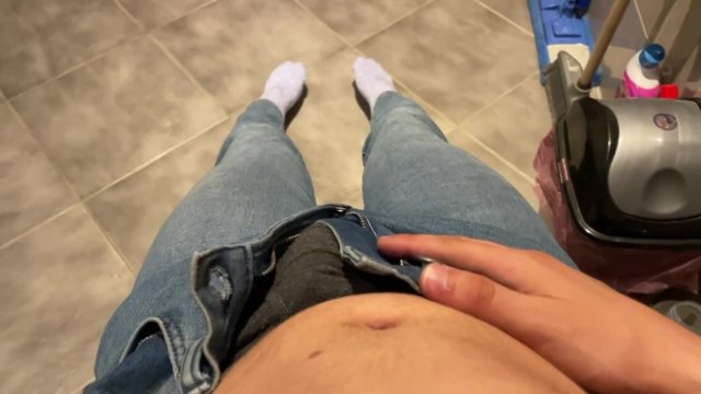 Boy Masturbating Wearing Jeans