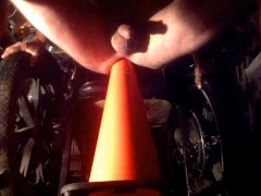 Anal Training.Stretching Ass On Large Cone First Time