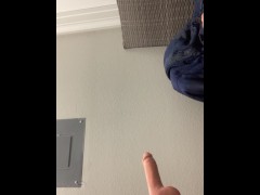 Making him stretch my pussy out.. pissed inside for first time