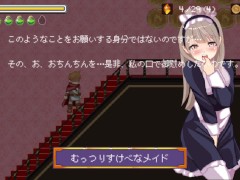 【#01 ゆうわく淫魔城 実況(体験版)】逆レドットアニメーションのファンタジーエロゲー。巨乳女神官や女剣士に抜かれちゃう。(ステージ1) 5/16