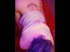 Tattooed Alt Spinner has Her Ass Used as a Urinal