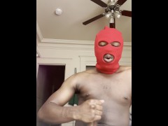 WOKE UP AND STARTED STROKING MY BBC TO PORN CUM WATCH ME NUT! *FULL VID ON OF*