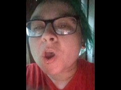 Chubby Nerd Ass Teasing Tiny Skirt