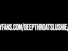 Romantic throat fucking by the fireplace.