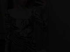 Transparent clothes in the fitting room! What does she look like on me? Try on haul