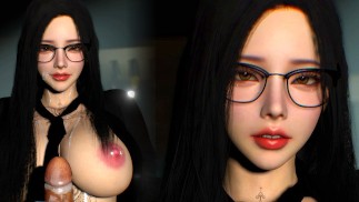 Experience a steamy special service from a Sexy glasses girl(HandJOB!)