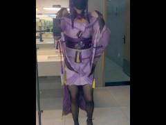 【伪娘】骚货雷电将军深夜公厕对镜脱光衣服自慰精液射满骚鞋 - Screenshot 4 of 16 - Crossdresser