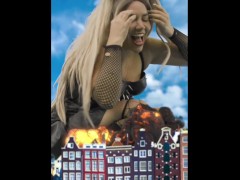 Misa amane: Growth fetish Megagiantess