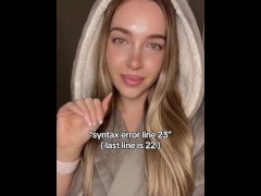 NERDY SOFTWARE ENGINEER LIKE TO FLASH HER BOOB IN FRONT OF THE COMPUTER.