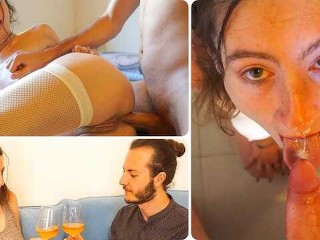 I Give my ASS to a Client who Visits me at Home! he Cums twice in my Mouth and Pussy! 💦