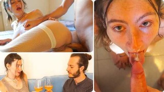 I give my ASS to a client who visits me at home! He cums twice in my mouth and pussy! 💦
