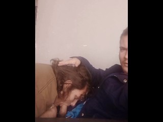 Blowjob in Living Room Untill Cum in Stacys Mouth ( Full Videos on Exclusive Membership )