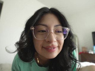 My latina step sister stole my shirt and begs to give her backshots - Cami Strella x Lev Lieben