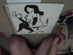 Painting a Curvy Lady