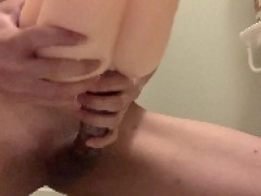 [男の潮吹き]大量射精後もムラムラが止まらずマンコで刺激してたまらず潮吹きした極太長黒ヤリチン巨根 - Screenshot 2 of 16 - Huge Dick