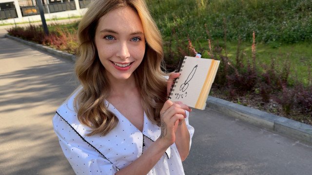 The tourist was very hungry and I fed her creampie - Loly Nebel