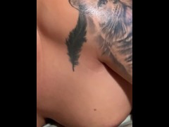 fucking my stepbrother with a big cock in the hotel room