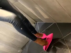 Desperate Pee in My Jeans next He Pee on my Ass and I give him BlowJob too