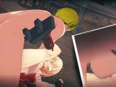 【原神 宵宮(よいみや)】3Dエロアニメーション(背後乳揉み⇒手マン⇒手コキ⇒フェラ⇒セックス)