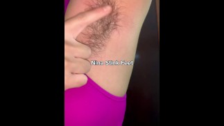 Hairy Armpits after Workout!