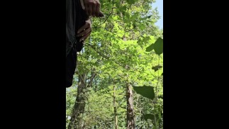 Pierced Twink Pissing in the Woods