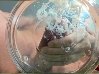 MILF Extreme Milking Cock in Water Slow-mo Huge Cumshot .