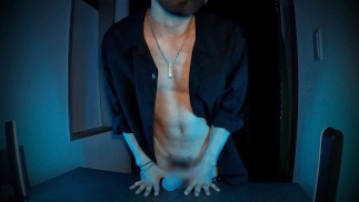 A Japanese man in a suit masturbates with a doll while moaning [Esukun]