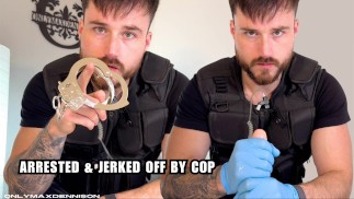 Arrested & jerked off by cop