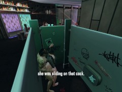 Rave party (goes wrong?) Whore cheating on bf in club toilet