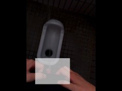 和式トイレで立ちションしたら、全部壁にかかっちゃった - Screenshot 10 of 16 - おしっこ