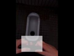 和式トイレで立ちションしたら、全部壁にかかっちゃった - Screenshot 16 of 16 - 女の子