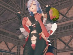 【原神 申鶴(しんかく)】3Dエロアニメーション(背後乳揉み⇒手マン⇒手コキ⇒フェラ⇒セックス) - Screenshot 2 of 16 - Hentai