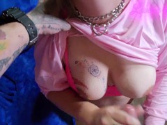 Loving Wife-n-Mom gets a new outfit and wants to try Anal but that BIG HOT ASS is too tight!