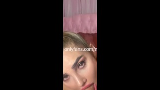 After work, a college teen masturbates her vagina until she reaches multiple orgasms