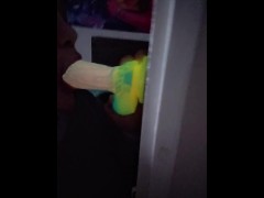 Raven The Freak Tgirl Smoking Feet Compilation still 11
