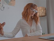 She Makes Him Cum Inside Her Tight Young Pussy On Zoom Meeting - Watch Free on FAPX