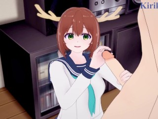 Nokotan (Noko Shikanoko) and I have Intense Sex. - Shikanoko Nokonoko Koshitantan Hentai