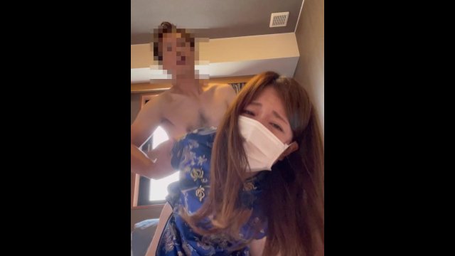 【ペロちゃんの性日記】バックでガン突きされるチャイナコスプレのペロちゃん♡ハメ撮り♡中出し