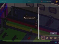 My fitness trainer is a girl and after training she fucks her clients