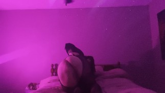 Thick White Goth Girl Dance Tease in All Black