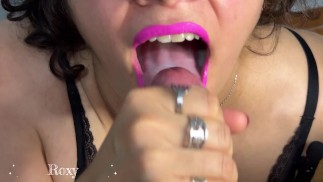 Deepthroat Blowjob and Mouth Full Cum Swallow