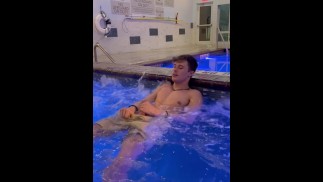 pool employee almost caught me masturbating