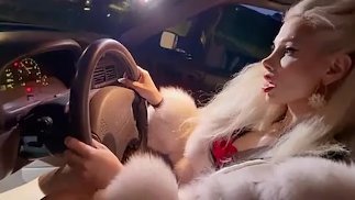 BEST Pedal Pumping REVVING in Louboutin and Fur Driving