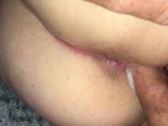 Quickie POV Side Fuck Creampie, She Rushed Off Before I Could Eat Out That Dripping Creampie