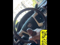 Cumming in public while dirty talking with windows down