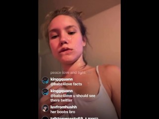 I Love Fucking her on IG Live come Watch Talktomenasty69