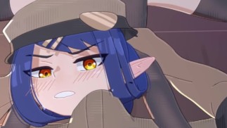 Blaue Haare Big Ass Hentai Animation Xhatihentai Schwanz