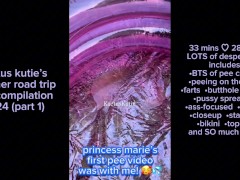 summer road trip pee compilation (part 1) - Screenshot 11 of 16 - Pee