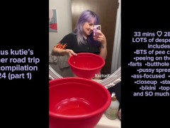 summer road trip pee compilation (part 1) - Screenshot 16 of 16 - Pee