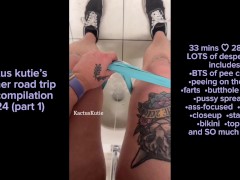 summer road trip pee compilation (part 1) - Screenshot 2 of 16 - Girl Pee